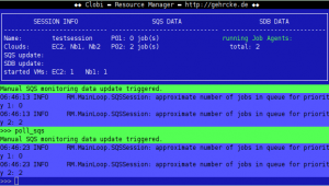 Clobi Resource Manager detected two jobs in the queues