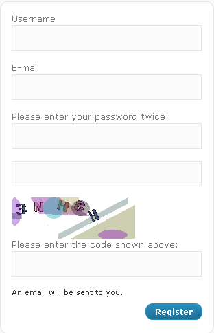 registration form after some modifications